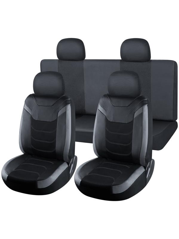 Чехлы универсальные VOIN, экокожа + сетка, Space 1, р-р M, 8 предметов, серый