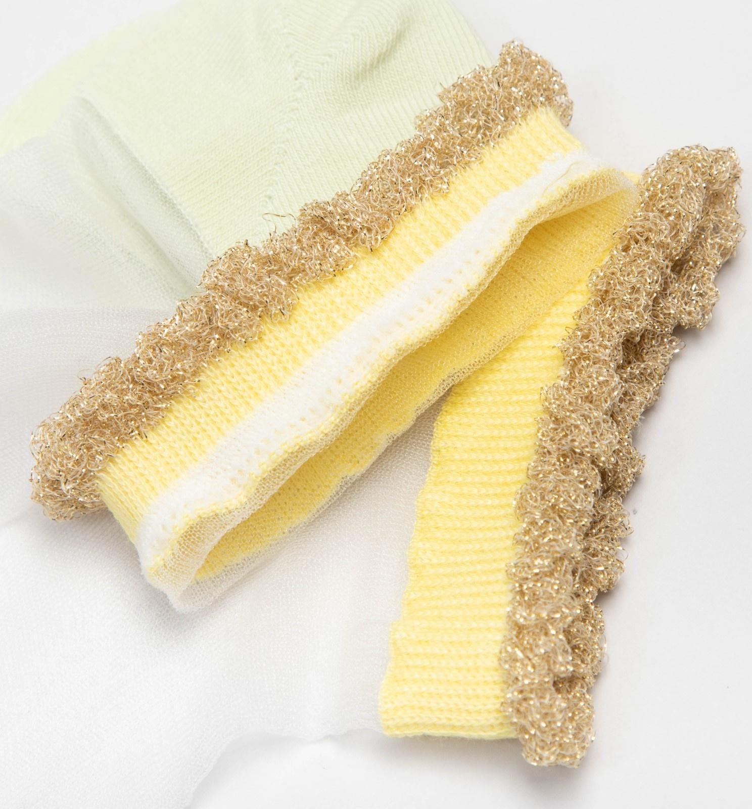 Носки женские стеклянные MINAKU цвет жёлтый, размер 36-37 (23 см)