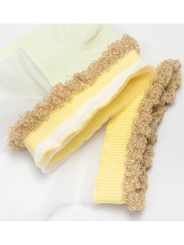 Носки женские стеклянные MINAKU цвет жёлтый, размер 36-37 (23 см)