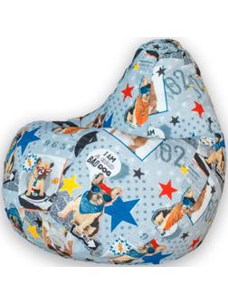 Кресло-мешок «Груша» «Бульдоги», размер L