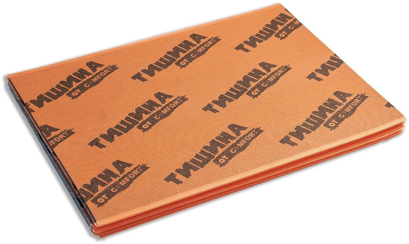 Звукопоглощающий материал Comfort mat AVTOVOILOK ТИШИНА, размер 625х800x10 мм