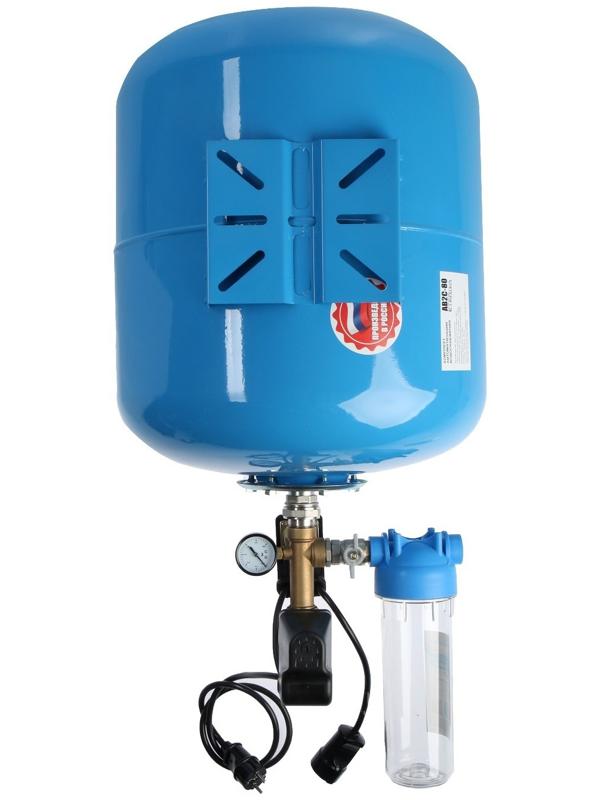 Автобак ETERNA АВ4С-80, комплект для систем водоснабжения, вертикальный, 80 л, сухой ход