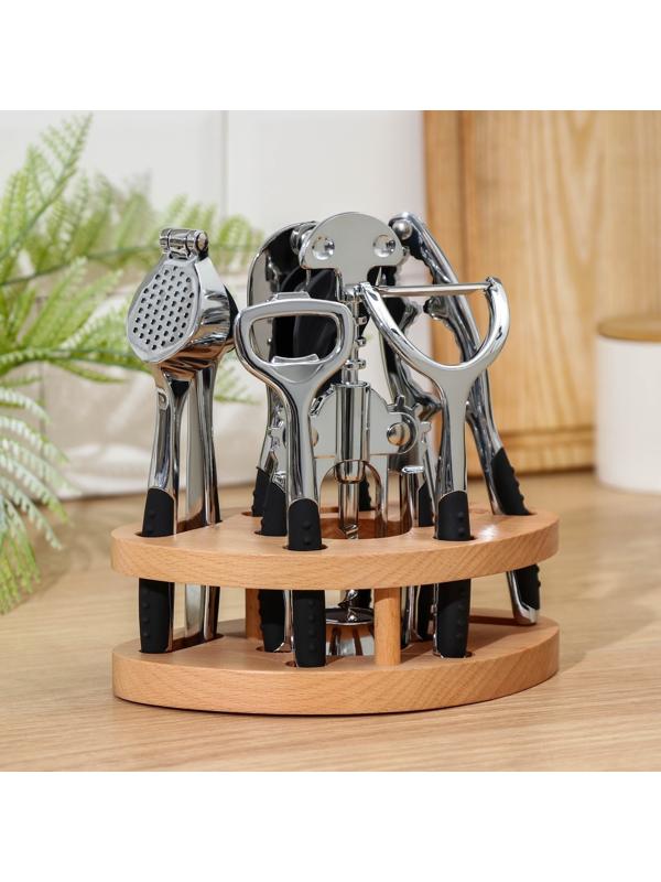 Набор кухонных инструментов Shapes, 6 предметов, на подставке