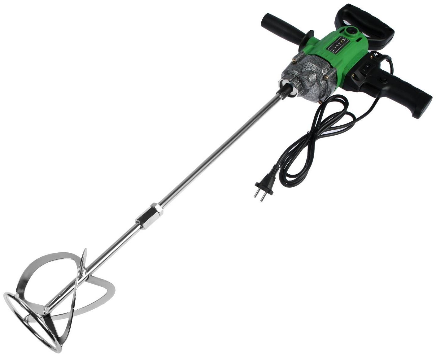Миксер строительный Zitrek Greenmix 1200, 1200 Вт, 280-850 об/мин, 1 скорость