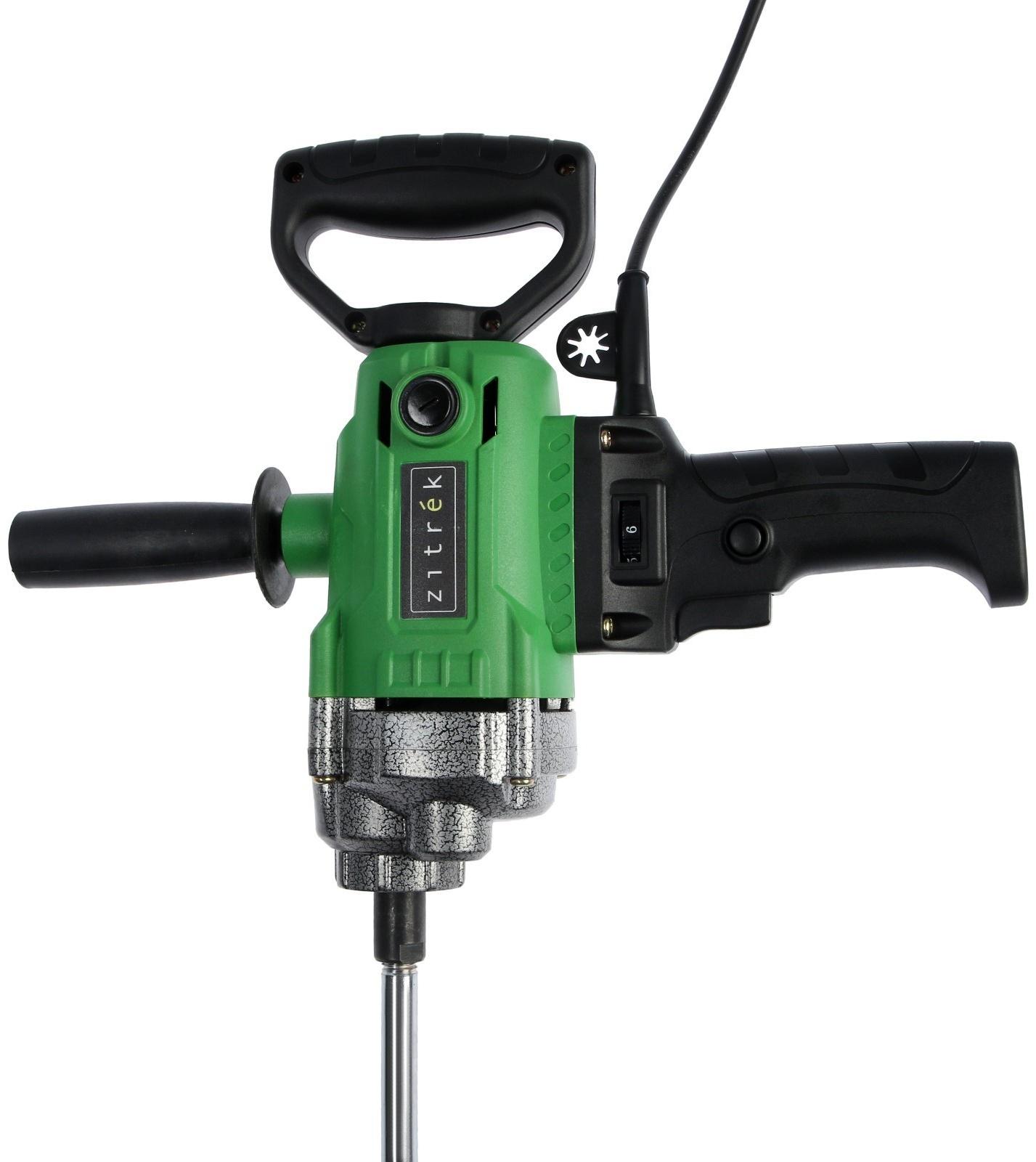 Миксер строительный Zitrek Greenmix 1200, 1200 Вт, 280-850 об/мин, 1 скорость