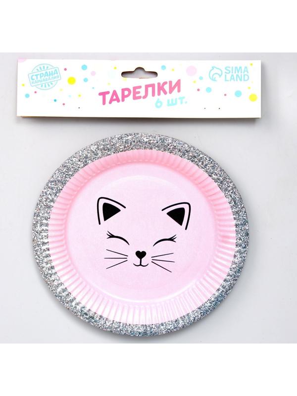 Тарелка бумажная «Мордочка», набор 6 шт, 18 см