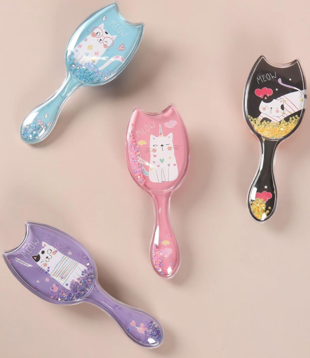 Расчёска-шейкер, 6 × 16 см, рисунок МИКС