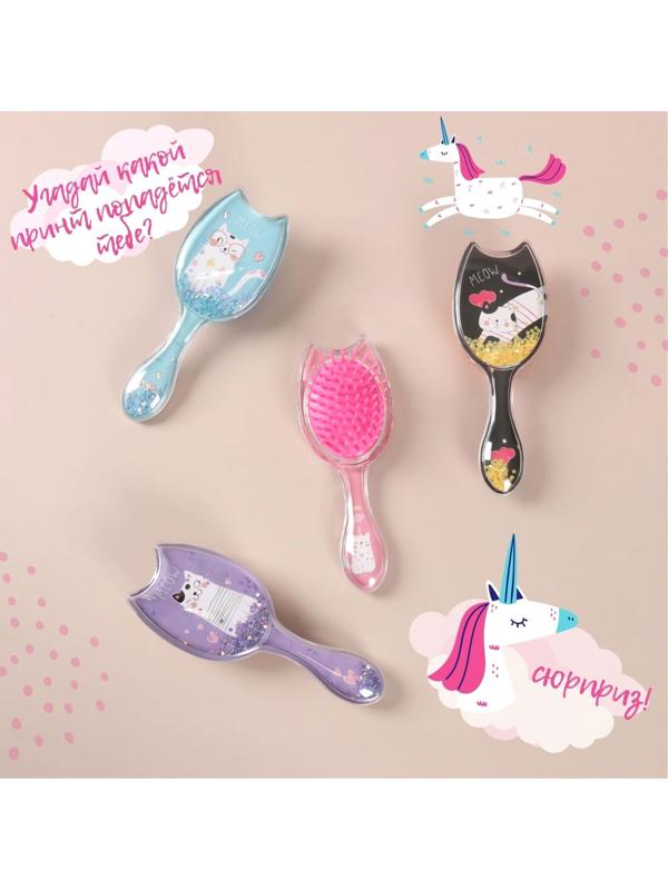 Расчёска-шейкер, 6 × 16 см, рисунок МИКС