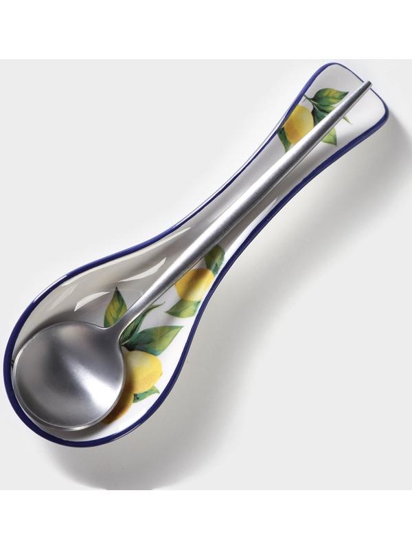 Подставка под ложку Доляна «Лимон», 22,5×7,5×2,5 см