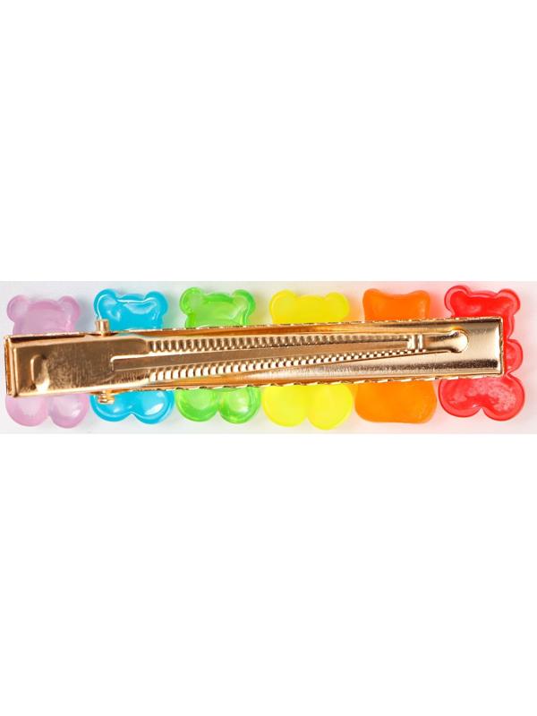 Заколка для волос, мишки, разноцветный 