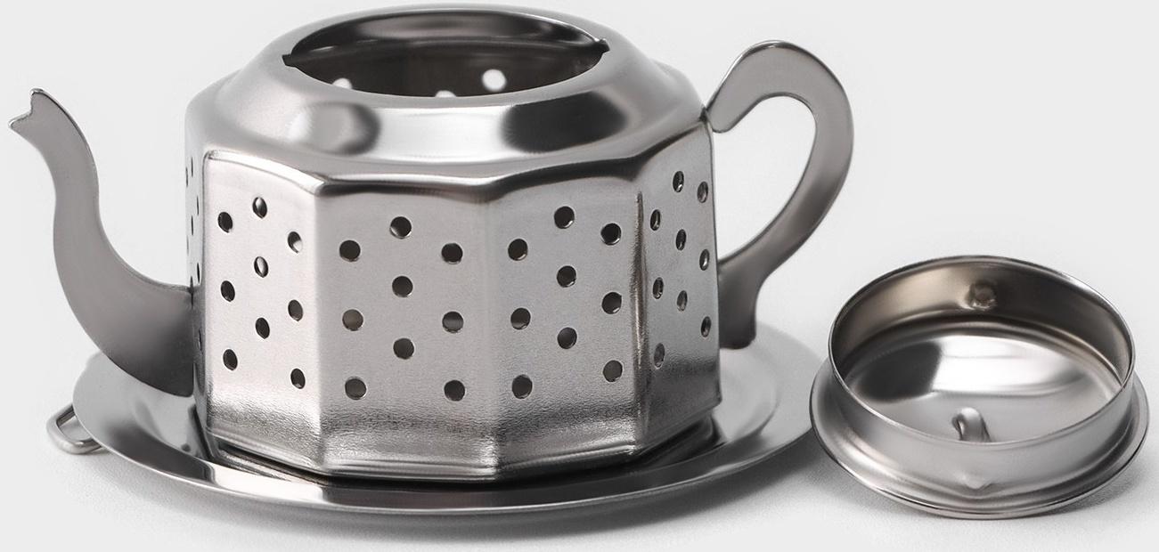 Сито для чая Magistro «Чайник Vent», цвет серебряный
