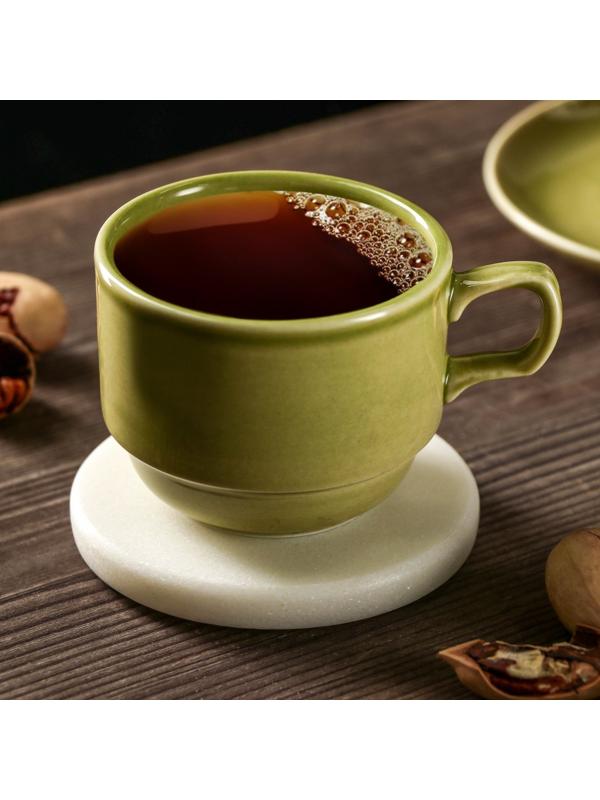 Подставка для горячего Magistro Marble, d=10 см, из мрамора