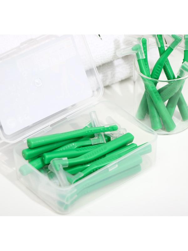 Ершики для брекетов и зубов, набор 20 шт., 0.8 мм