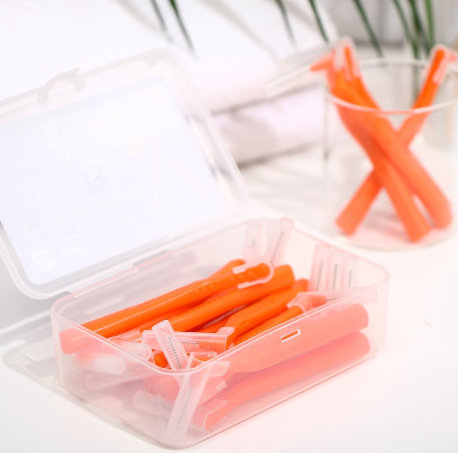 Ершики для брекетов и зубов, набор 20 шт., 1.2 - 1.5 мм