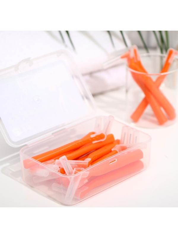 Ершики для брекетов и зубов, набор 20 шт., 1.2 - 1.5 мм