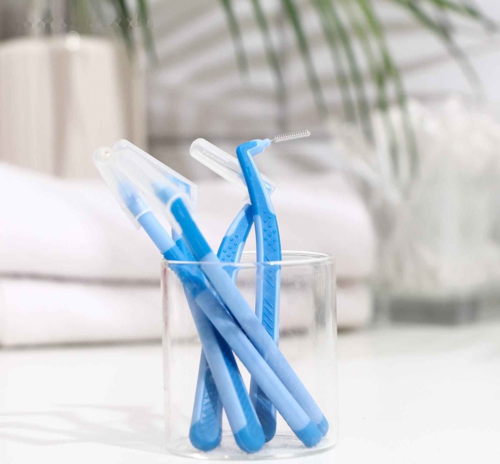 Ершики для брекетов и зубов, набор 5 шт., 0.7 мм