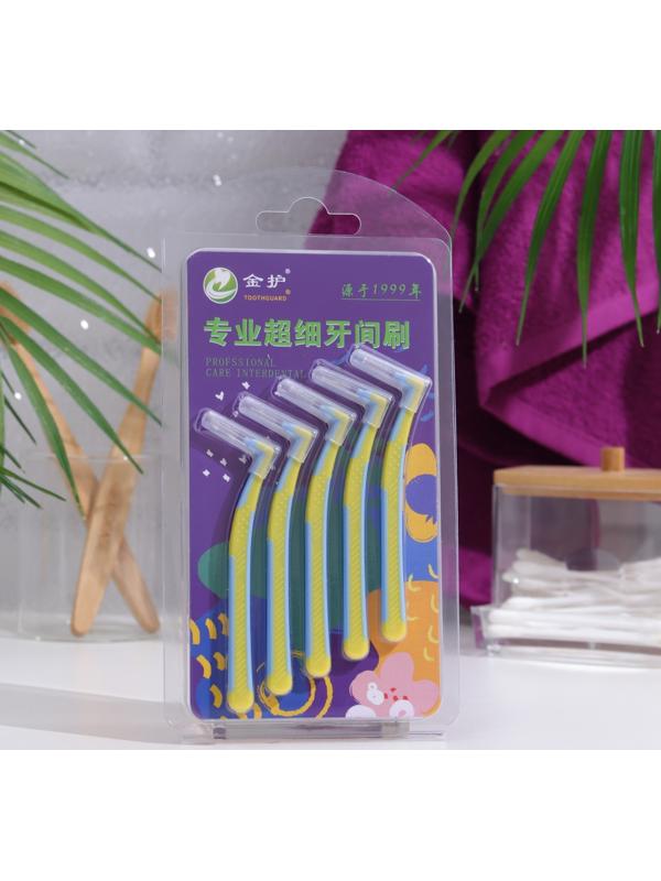 Ершики для брекетов и зубов, набор 5 шт., 0.8 мм