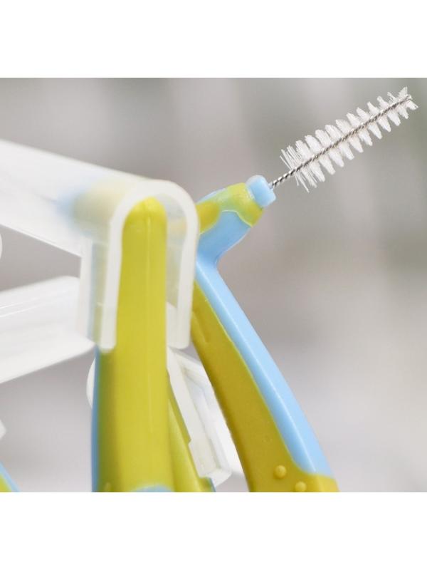 Ершики для брекетов и зубов, набор 5 шт., 1.0 - 1.2 мм