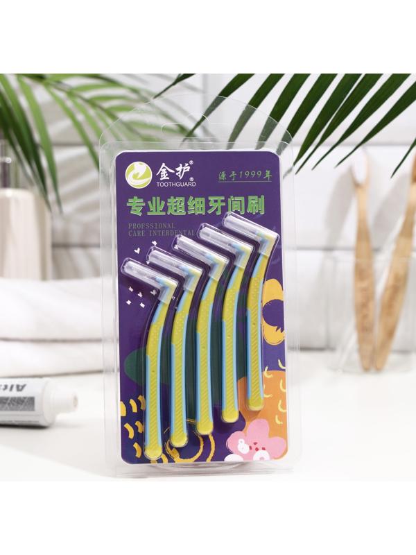 Ершики для брекетов и зубов, набор 5 шт., 1.0 - 1.2 мм