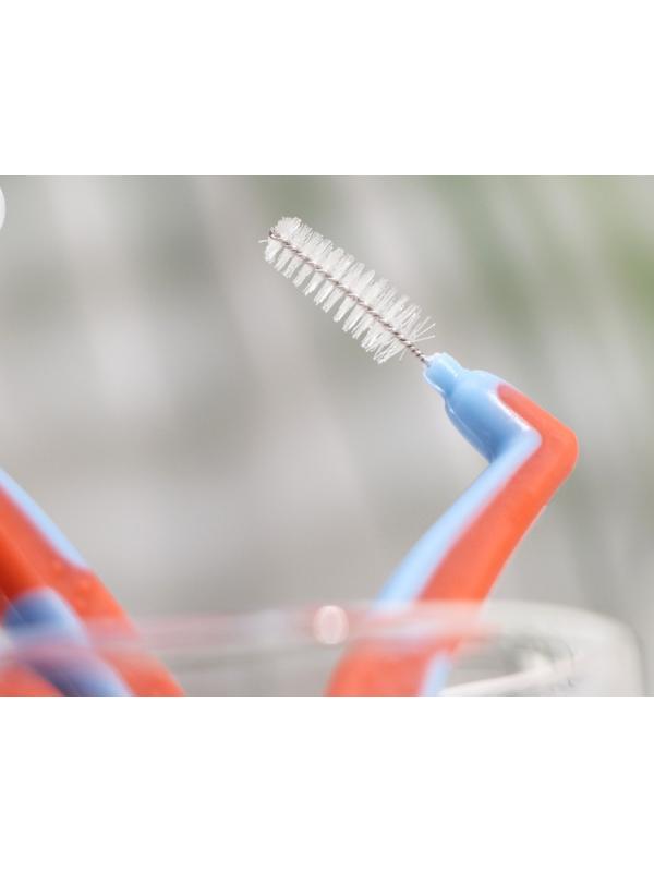 Ершики для брекетов и зубов, набор 5 шт., 1.2 - 1.5 мм; цвет - микс