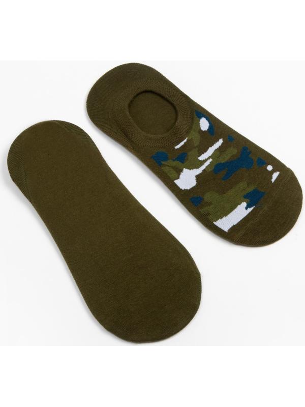 Носки MINAKU «Камуфляж», цвет хаки, размер 38-41 (25-27 см)
