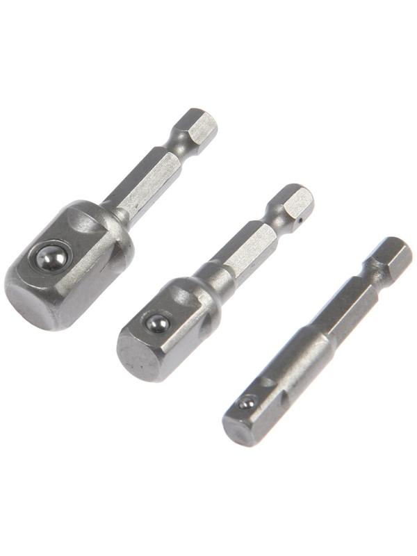 Набор адаптеров для торцевых головок ТУНДРА, короткие, 1/2, 3/8 и 1/4