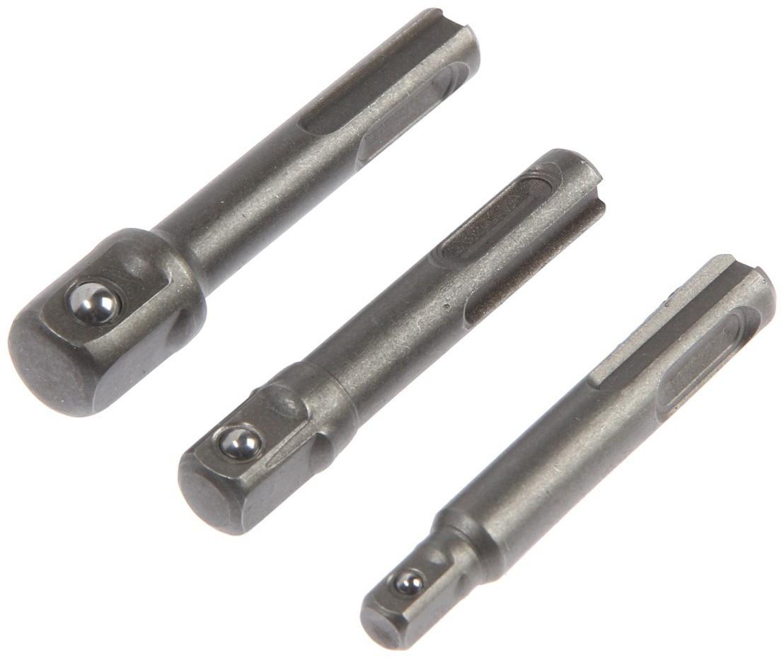 Набор адаптеров для торцевых головок ТУНДРА, SDS-plus, 1/2 x 75, 3/8 и 1/4