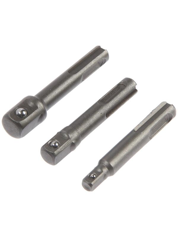 Набор адаптеров для торцевых головок ТУНДРА, SDS-plus, 1/2 x 75, 3/8 и 1/4