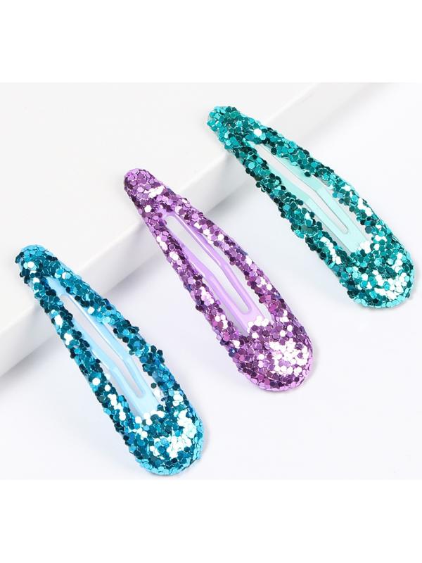 Набор заколок, 10 шт, голубой 