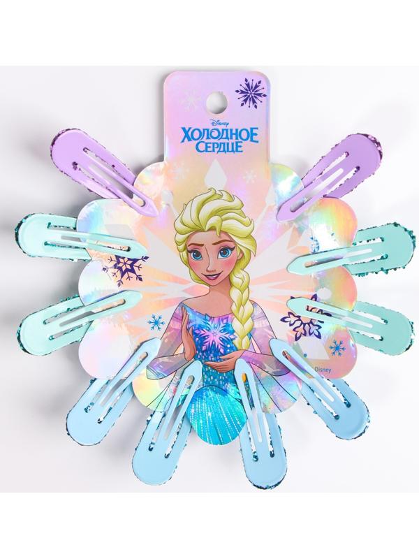 Набор заколок, 10 шт, голубой 