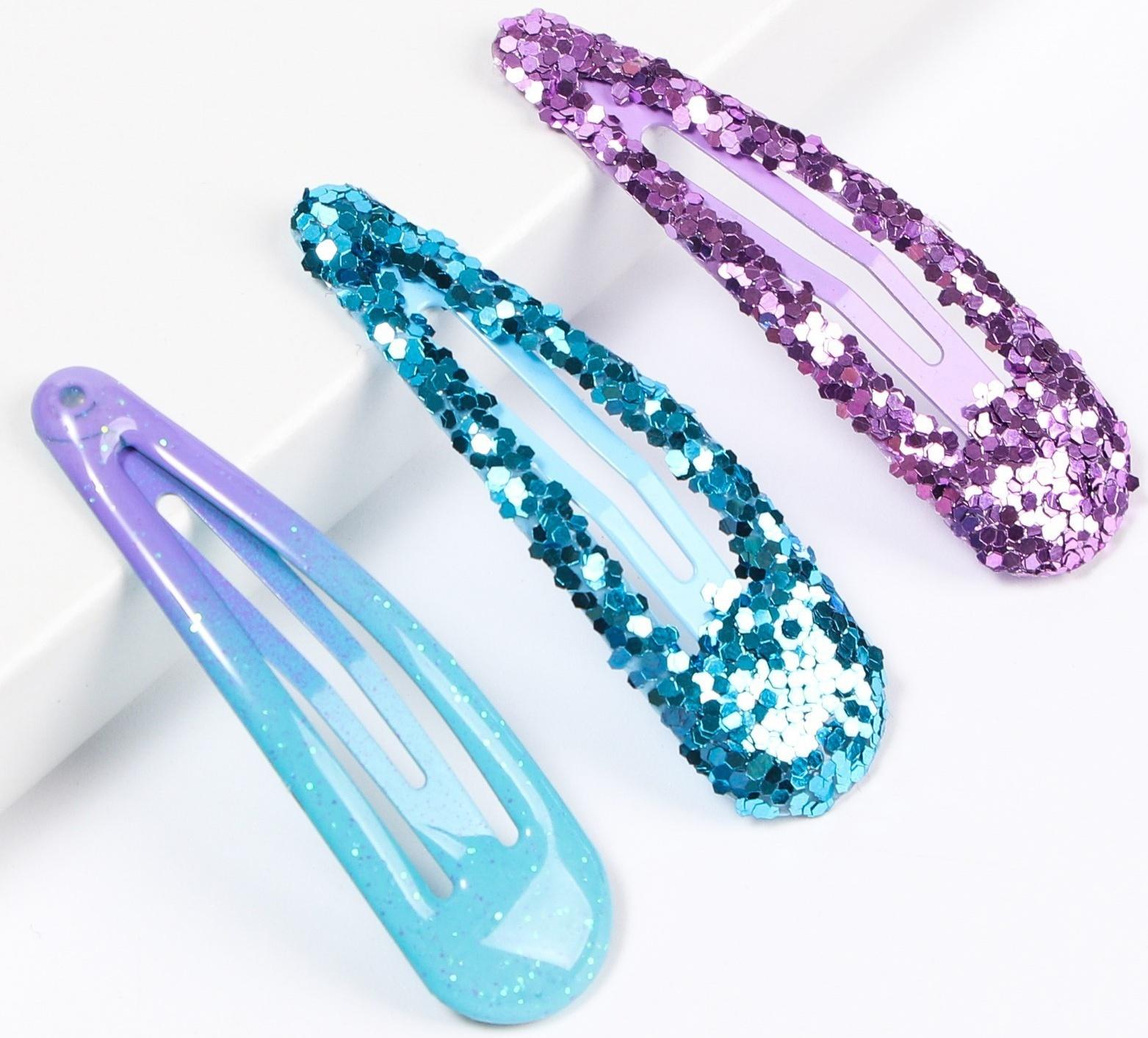 Набор заколок, 10 шт, сиреневый 