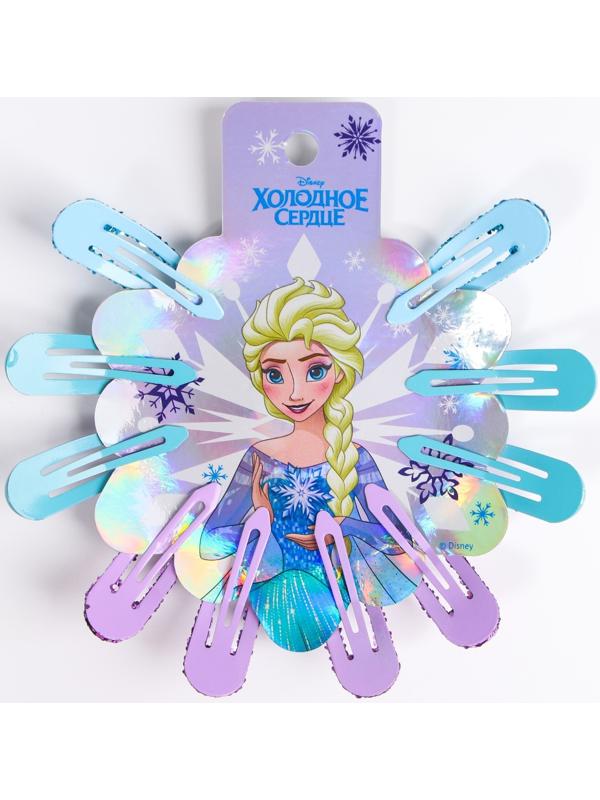 Набор заколок, 10 шт, сиреневый 