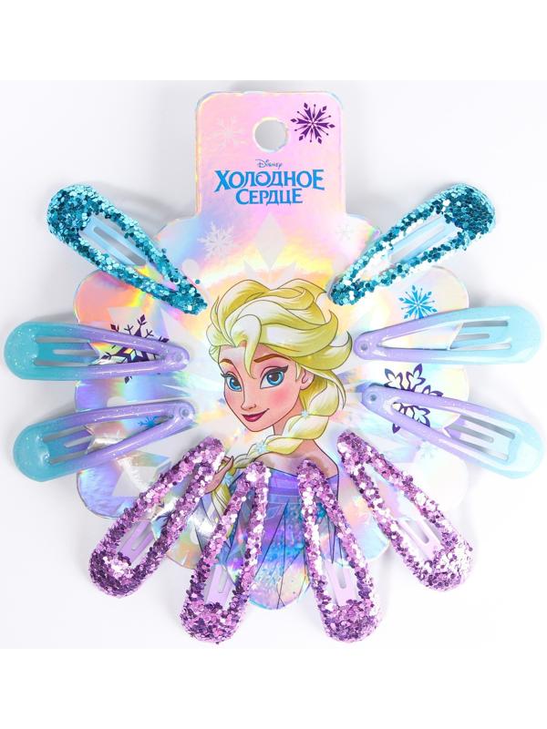 Набор заколок, 10 шт, сиреневый 