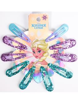 Набор заколок, 10 шт, бирюзовый 