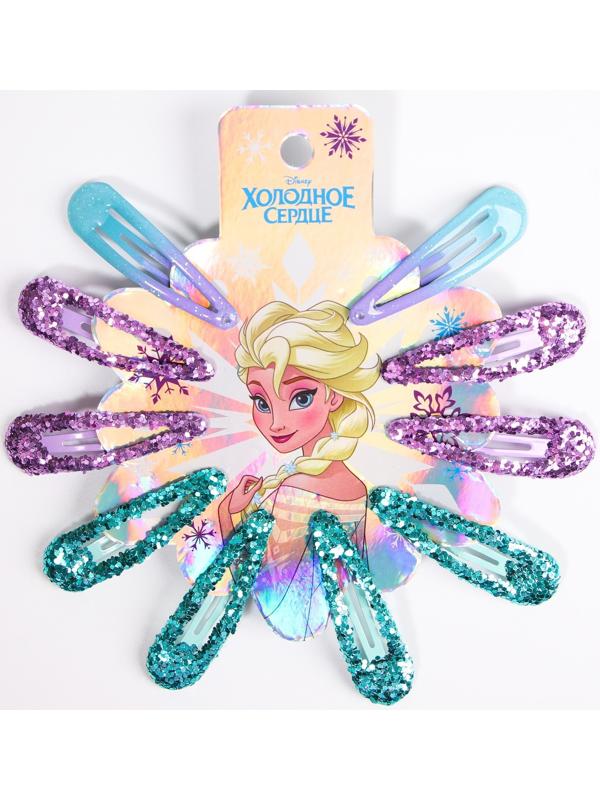 Набор заколок, 10 шт, бирюзовый 