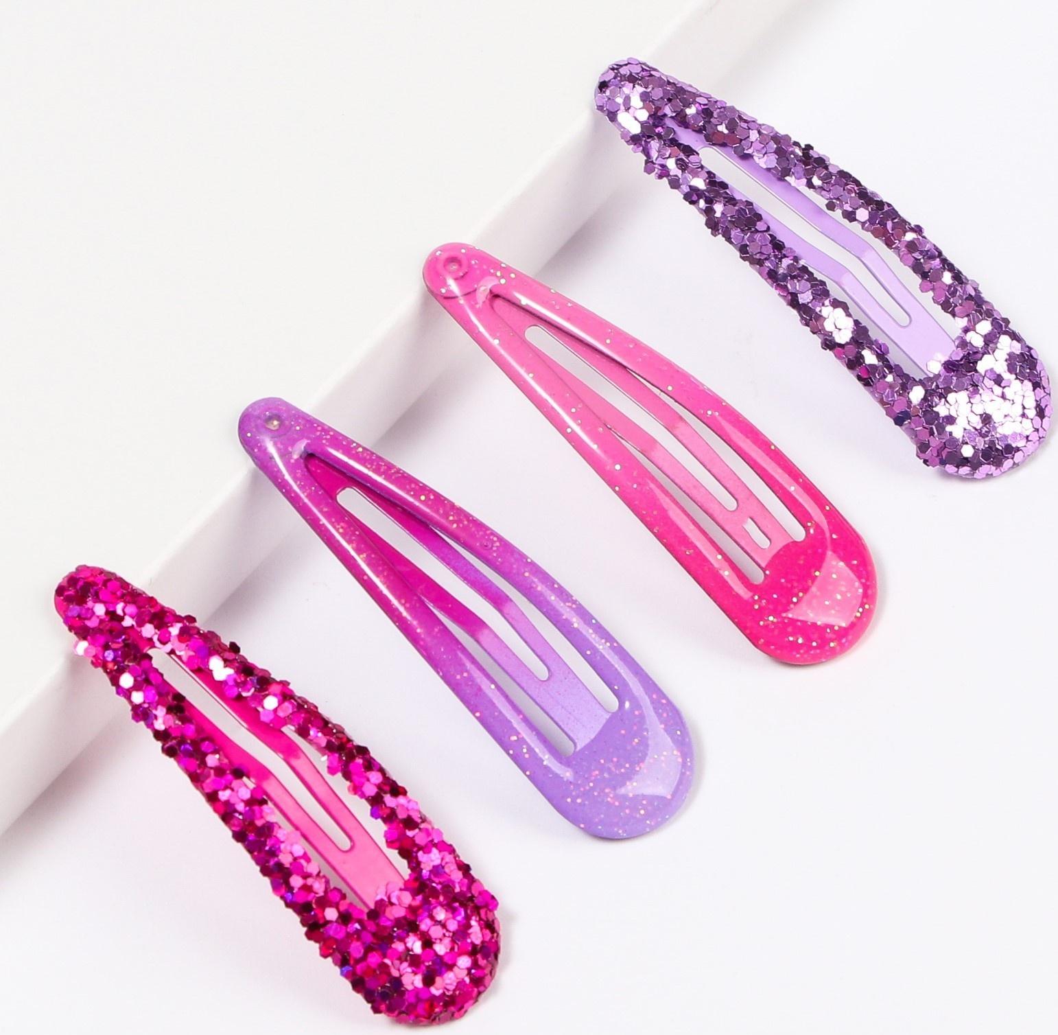 Набор заколок, 10 шт, розовый 