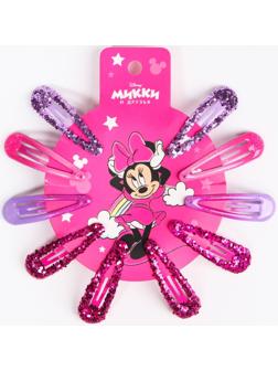 Набор заколок, 10 шт, розовый 