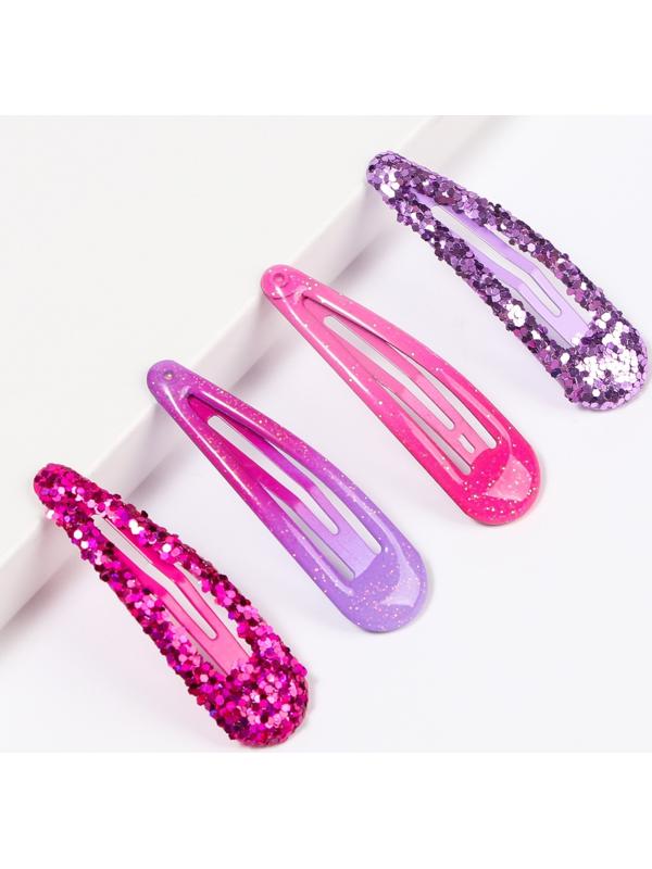 Набор заколок, 10 шт, розовый 