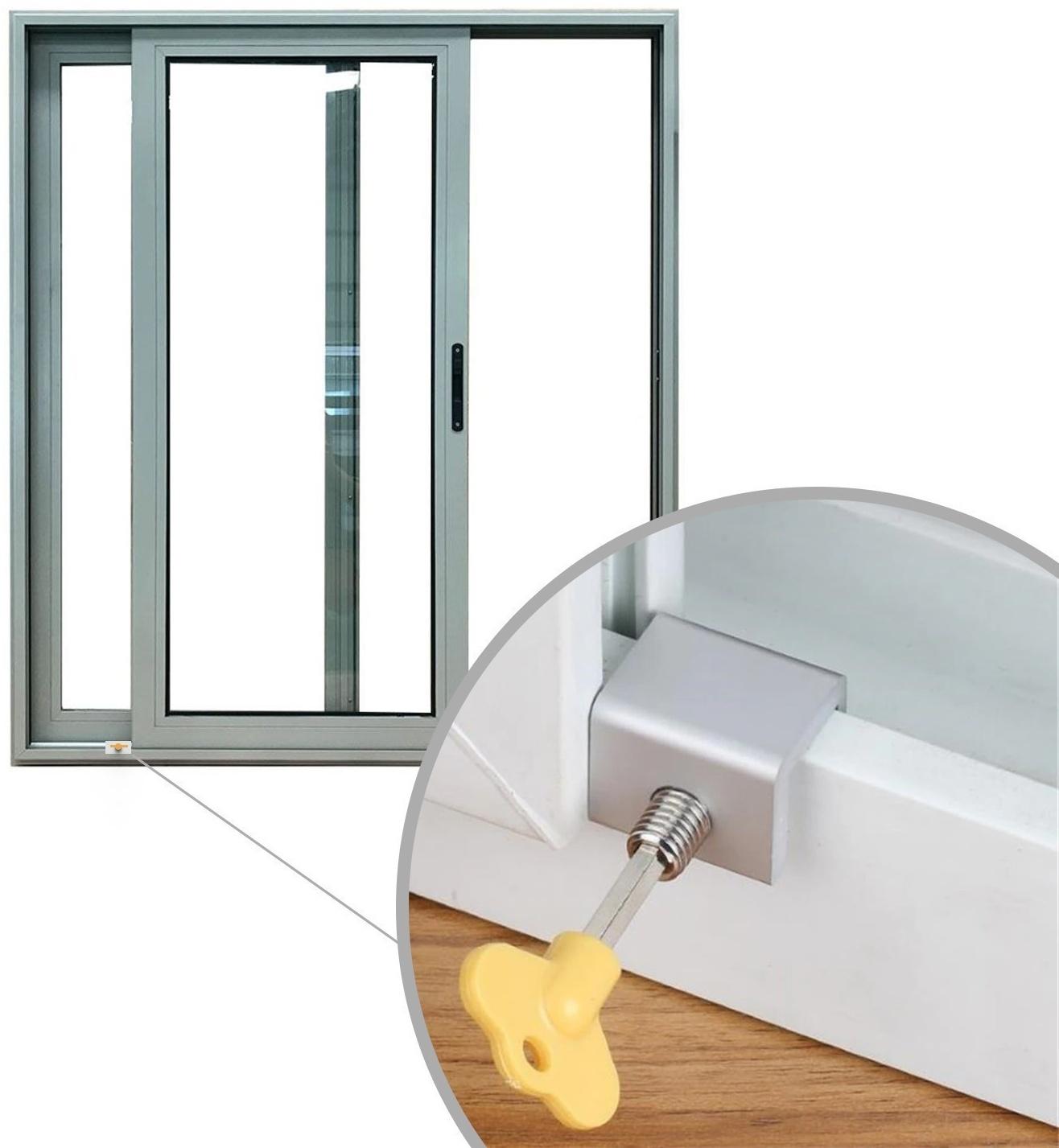 Замок блокирующий для окон ТУНДРА  3х1.7х2.3, нержавеющая сталь