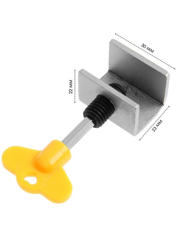 Замок блокирующий для окон ТУНДРА  3х1.7х2.3, нержавеющая сталь