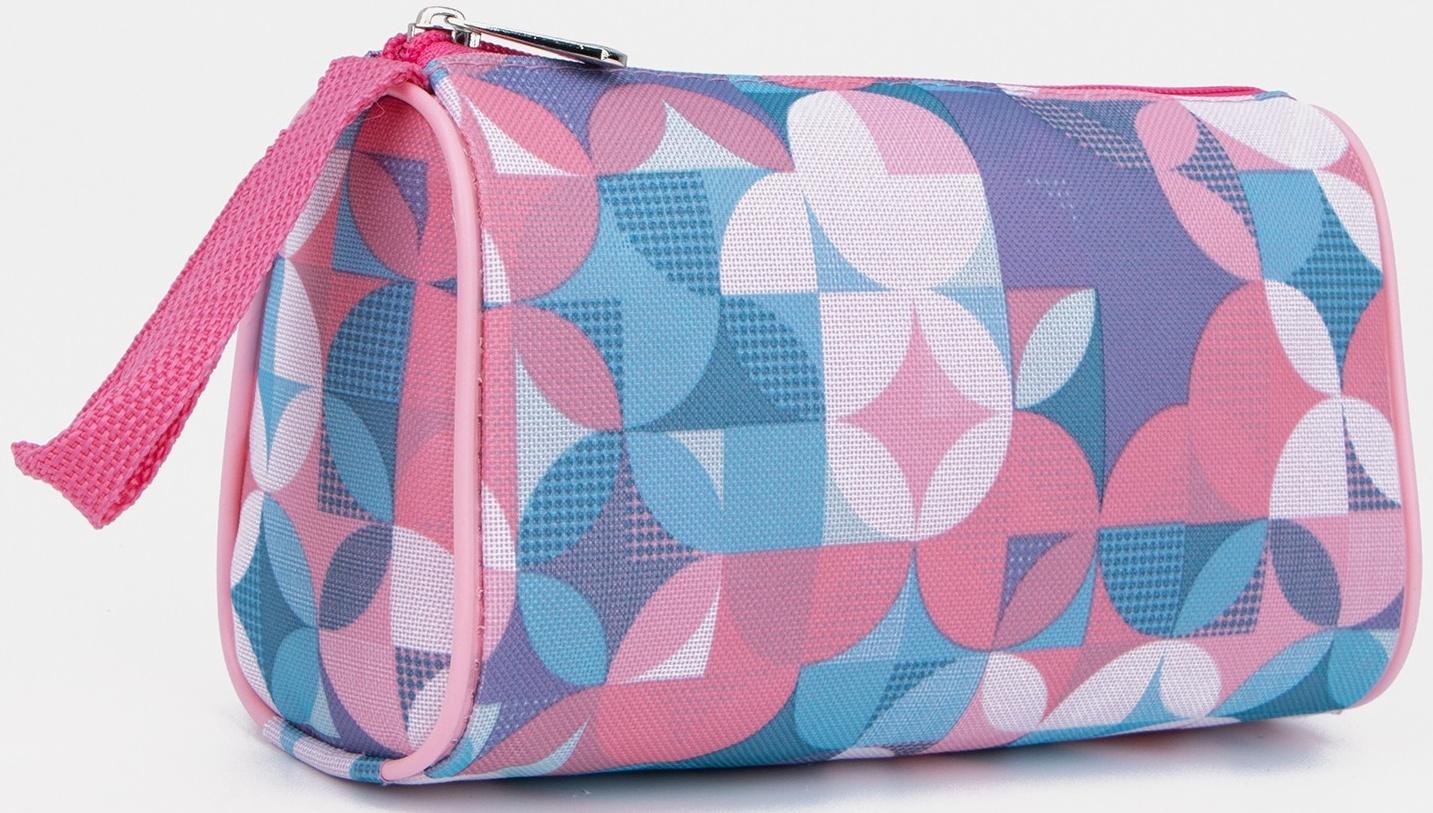 Косметичка на молнии, цвет розовый