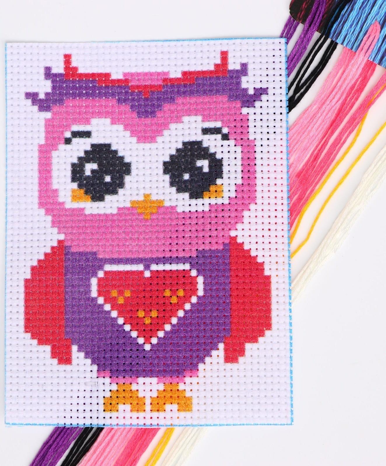 Вышивка крестиком «Сова», 14х10 см