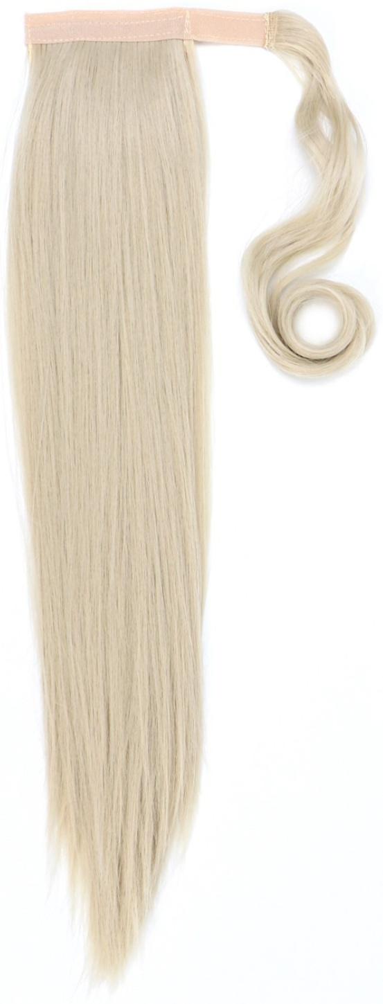 Хвост накладной, прямой волос, на резинке, 60 см, 100 гр, цвет холодный блонд(#SHT88B)