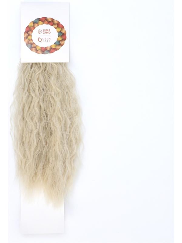 Хвост накладной, волнистый волос, на резинке, 60 см, 100 гр, цвет холодный блонд(#SHT88В)