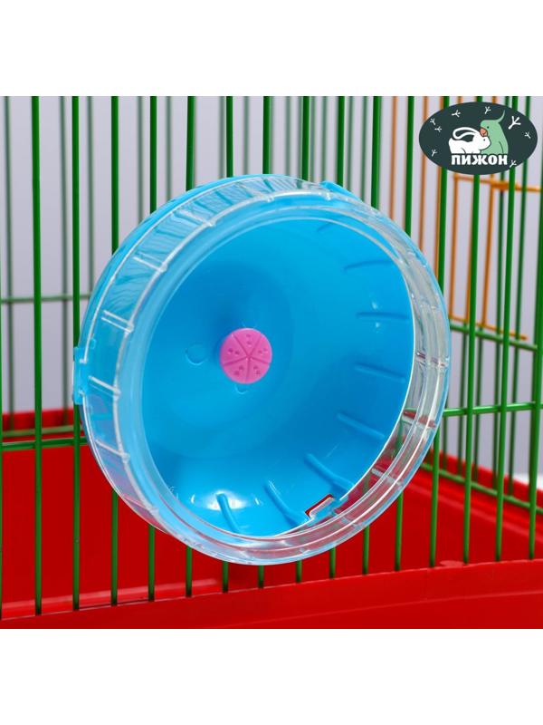 Колесо для грызунов тихое, 11 см, синее