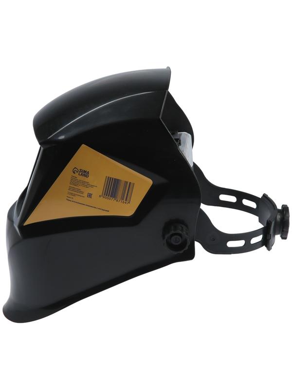 Маска сварщика ТУНДРА Ф0, 110х90 мм, DIN 10, ударопрочный, термостойкий полипропилен