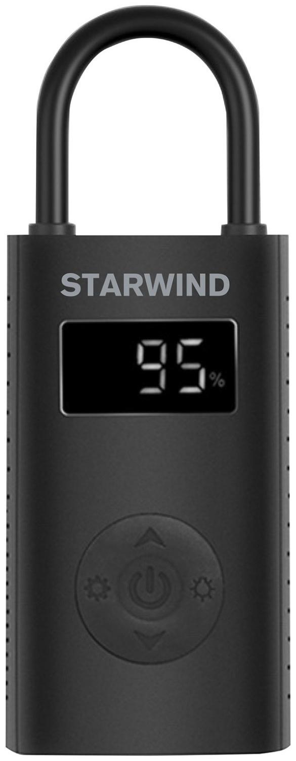 Автомобильный компрессор Starwind CC-140 15л/мин шланг 0.18м, встроенный АКБ