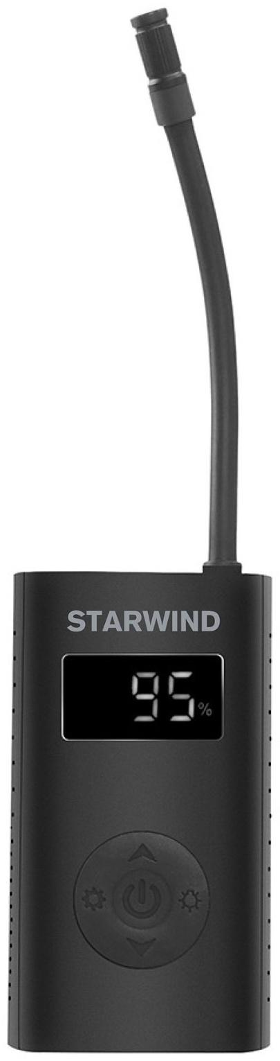 Автомобильный компрессор Starwind CC-140 15л/мин шланг 0.18м, встроенный АКБ
