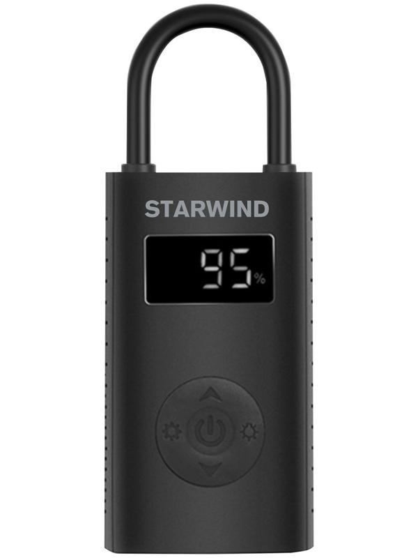 Автомобильный компрессор Starwind CC-140 15л/мин шланг 0.18м, встроенный АКБ