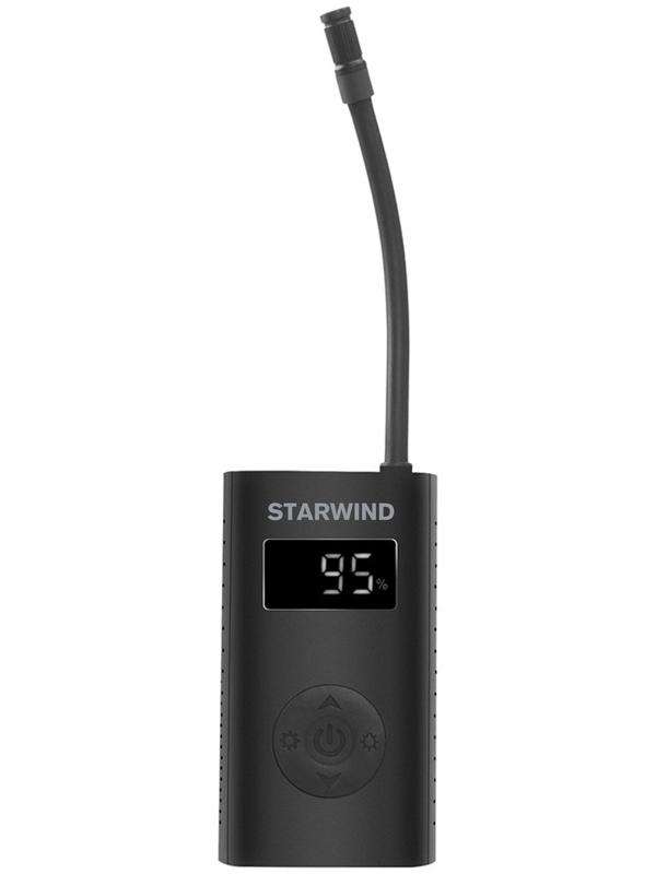 Автомобильный компрессор Starwind CC-140 15л/мин шланг 0.18м, встроенный АКБ
